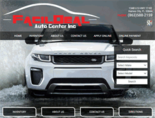 Tablet Screenshot of facildealauto.com